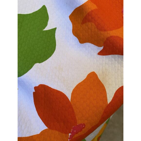 Vtg 60s 70s Malia Honolulu Maxi Dress Psychedelic Floral Sun Neon Hawaiian XS S - Picture 9 of 10